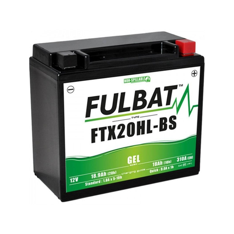 Akumuliatorius FULBAT 18 Ah 310 A EN 12V GTX20HL-BS (FTX20HL-BS Gel)