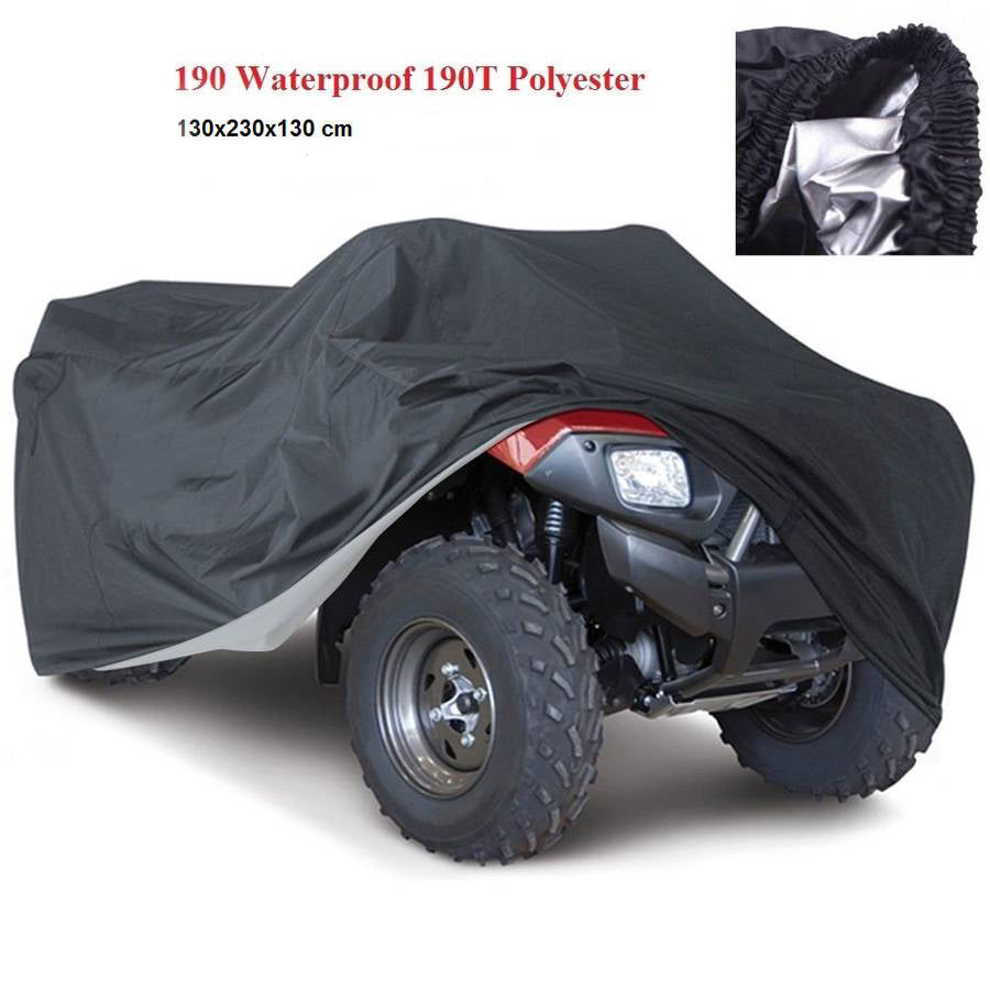 ATV cover black silver sizes XXXL POK-01