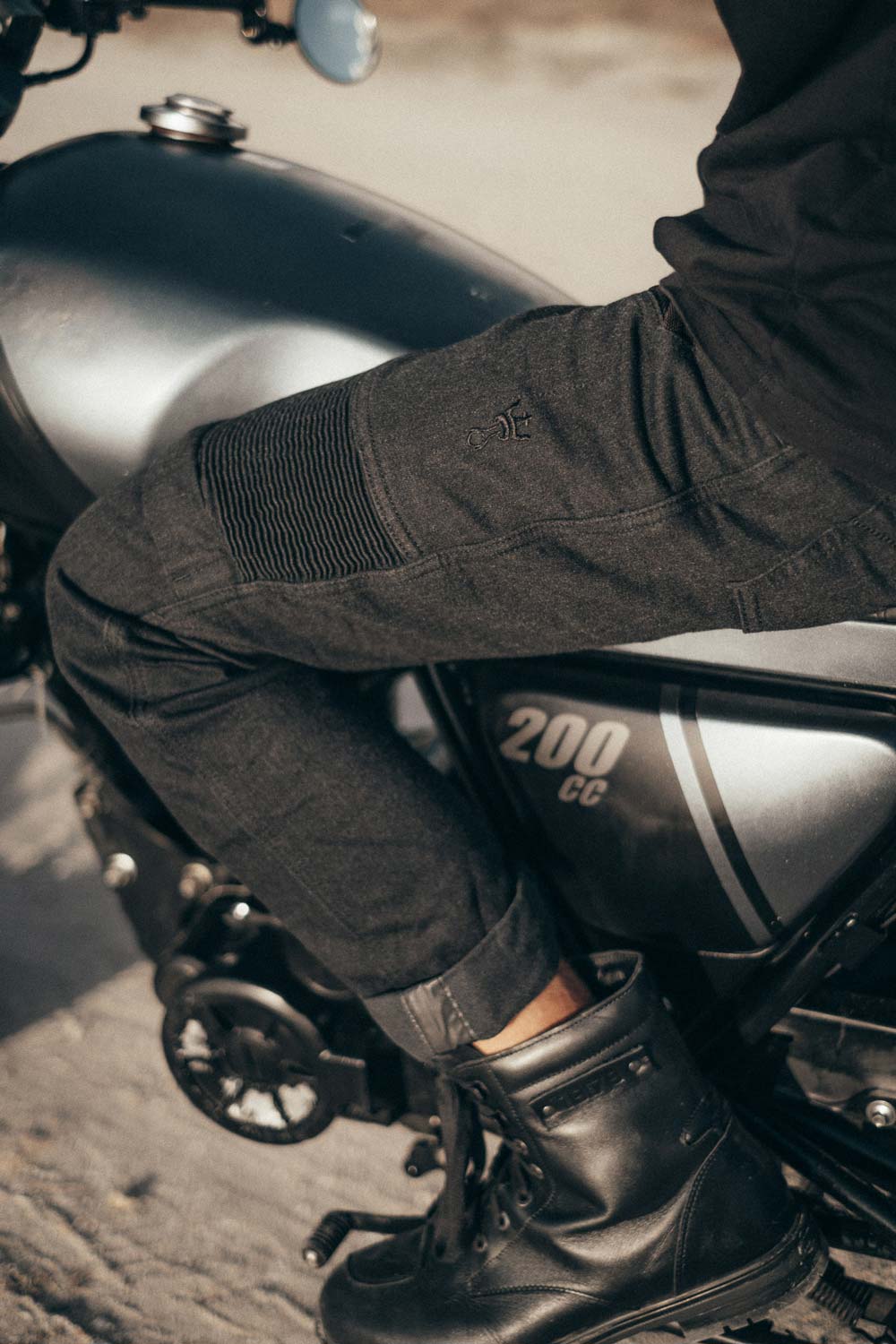 MOTO džinsai PANDO MOTO KARLDO SLIM CORDURA VYRAMS JUODI – nuotrauka 6