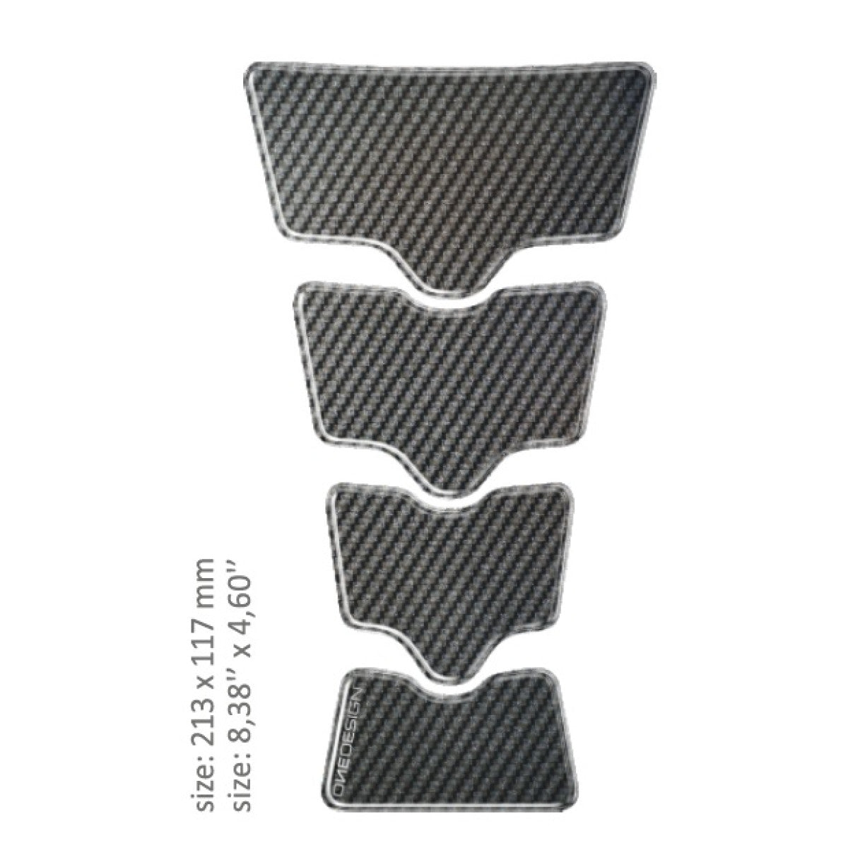 KURO BAKO APSAUGA TANK protector CARBON