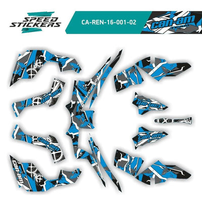 CAN AM RENEGADE x MR geometric LIPDUKAI blue/grey – nuotrauka 2