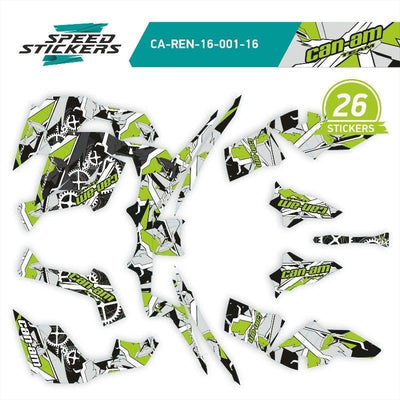 CAN AM RENEGADE x MR geometric LIPDUKAI green/white – nuotrauka 2