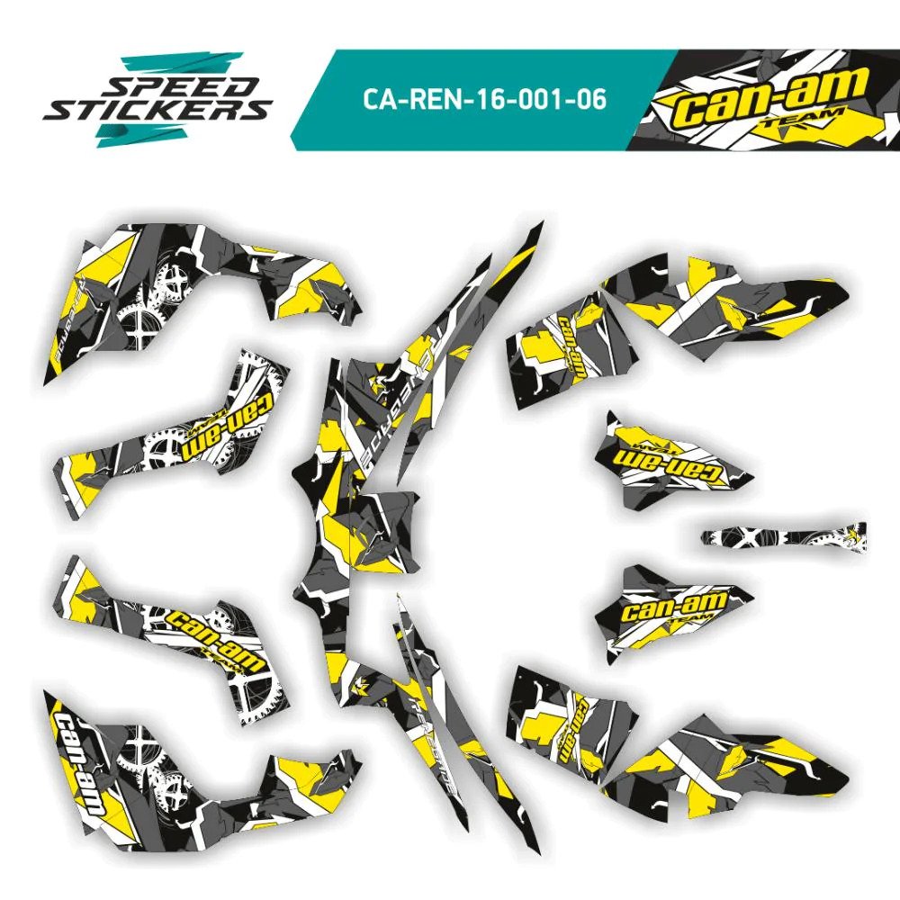 CAN AM RENEGADE x MR geometric LIPDUKAI yellow/grey – nuotrauka 2