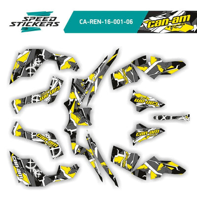 CAN AM RENEGADE x MR geometric LIPDUKAI yellow/grey – nuotrauka 2