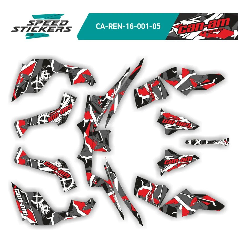 CAN AM RENEGADE x MR geometric LIPDUKAI red/grey – nuotrauka 2