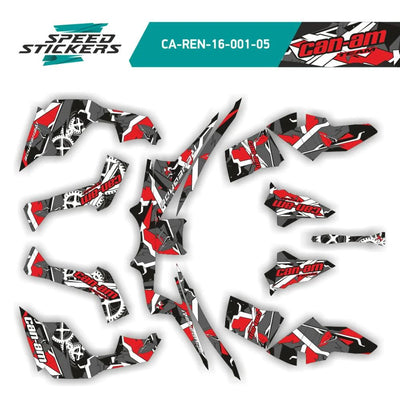 CAN AM RENEGADE x MR geometric LIPDUKAI red/grey – nuotrauka 2