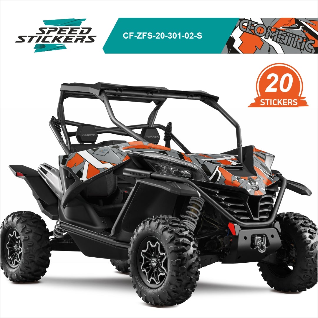 CFMOTO ZFORCE SPORT LIPDUKAI geometric GREY ORANGE