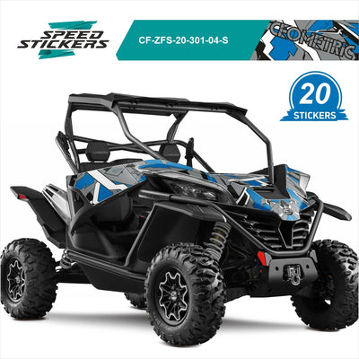 CFMOTO ZFORCE SPORT LIPDUKAI geometric BLUE WHITE