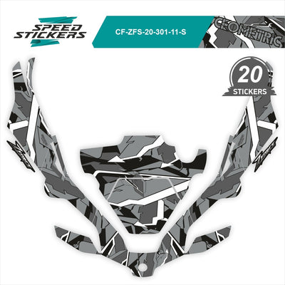 CFMOTO ZFORCE SPORT LIPDUKAI geometric BLACK GREY – nuotrauka 2