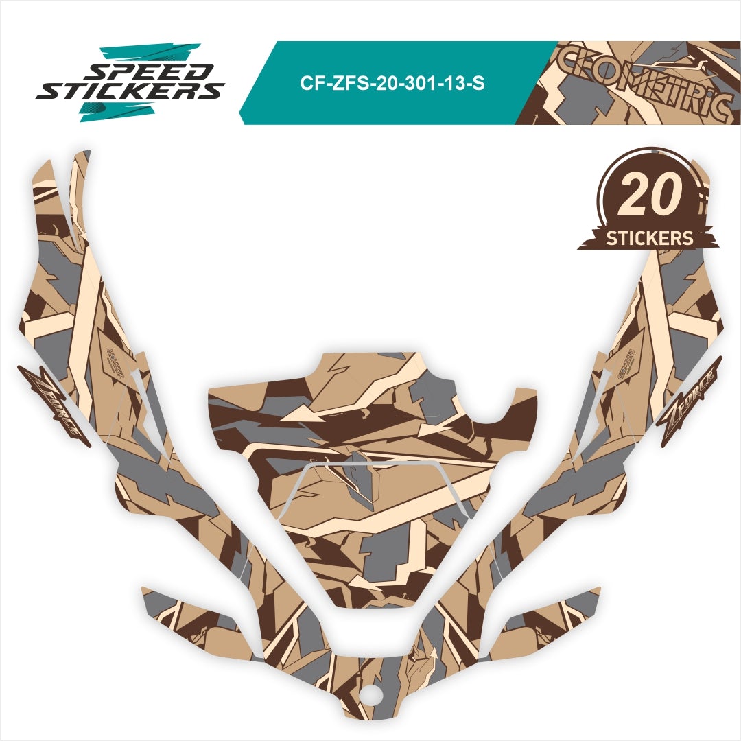 CFMOTO ZFORCE SPORT LIPDUKAI geometric CAMO DESERT – nuotrauka 2