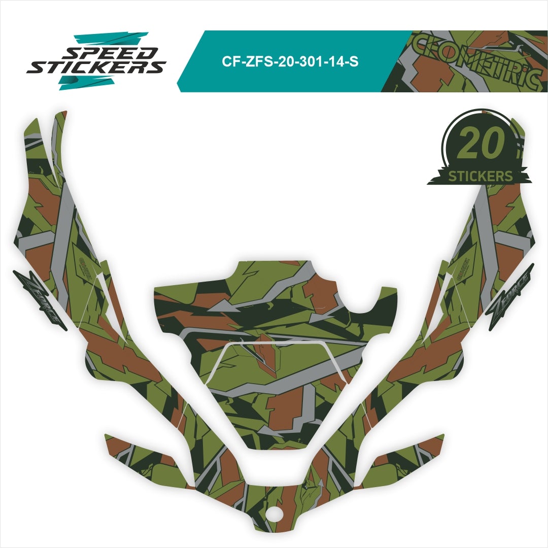 CFMOTO ZFORCE SPORT LIPDUKAI geometric DARK CAMO – nuotrauka 2