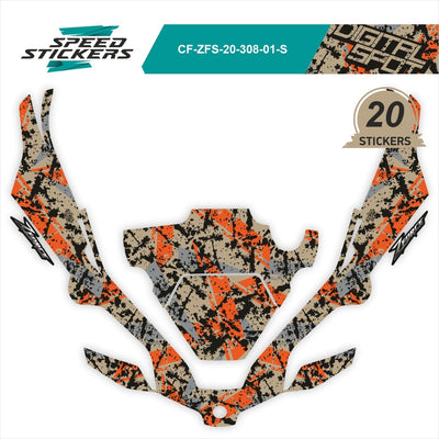 CFMOTO ZFORCE SPORT LIPDUKAI DIGITAL SPOT ORANGE – nuotrauka 2