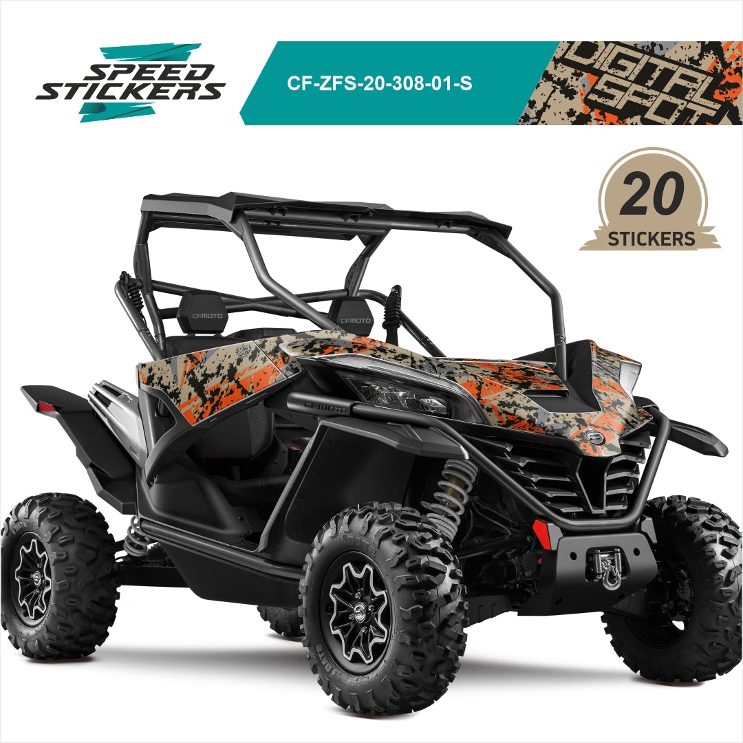 CFMOTO ZFORCE SPORT LIPDUKAI DIGITAL SPOT ORANGE