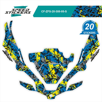 CFMOTO ZFORCE SPORT LIPDUKAI DIGITAL SPOT YELLOW BLUE – nuotrauka 2