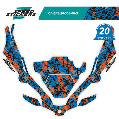 CFMOTO ZFORCE SPORT LIPDUKAI DIGITAL SPOT ORANGE GREY – nuotrauka 2