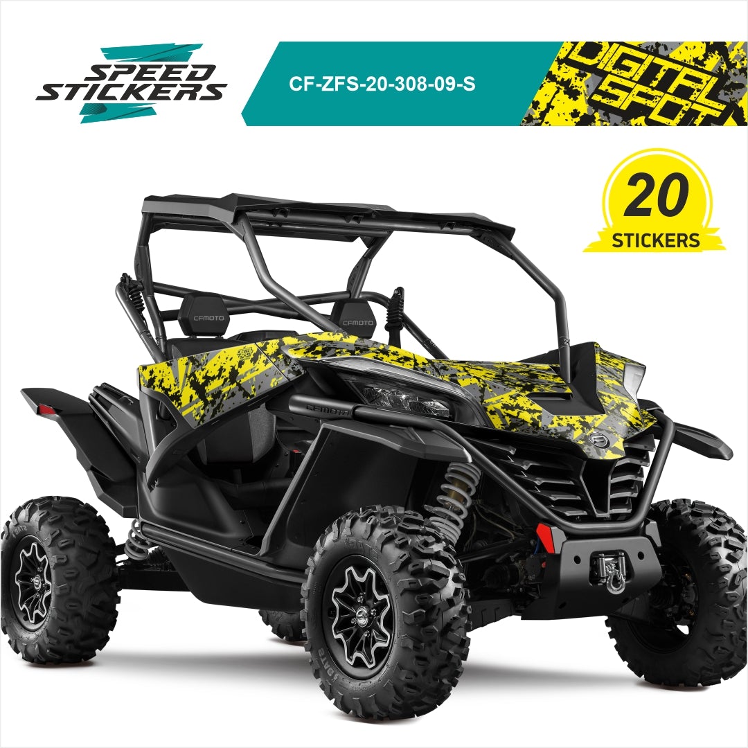 CFMOTO ZFORCE SPORT LIPDUKAI DIGITAL SPOT YELLOW GREY
