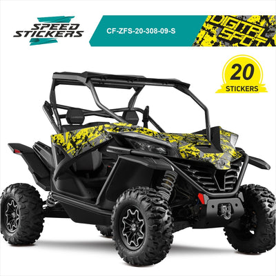 CFMOTO ZFORCE SPORT LIPDUKAI DIGITAL SPOT YELLOW GREY