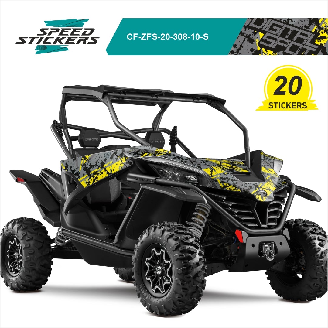CFMOTO ZFORCE SPORT LIPDUKAI DIGITAL SPOT YELLOW BLACK