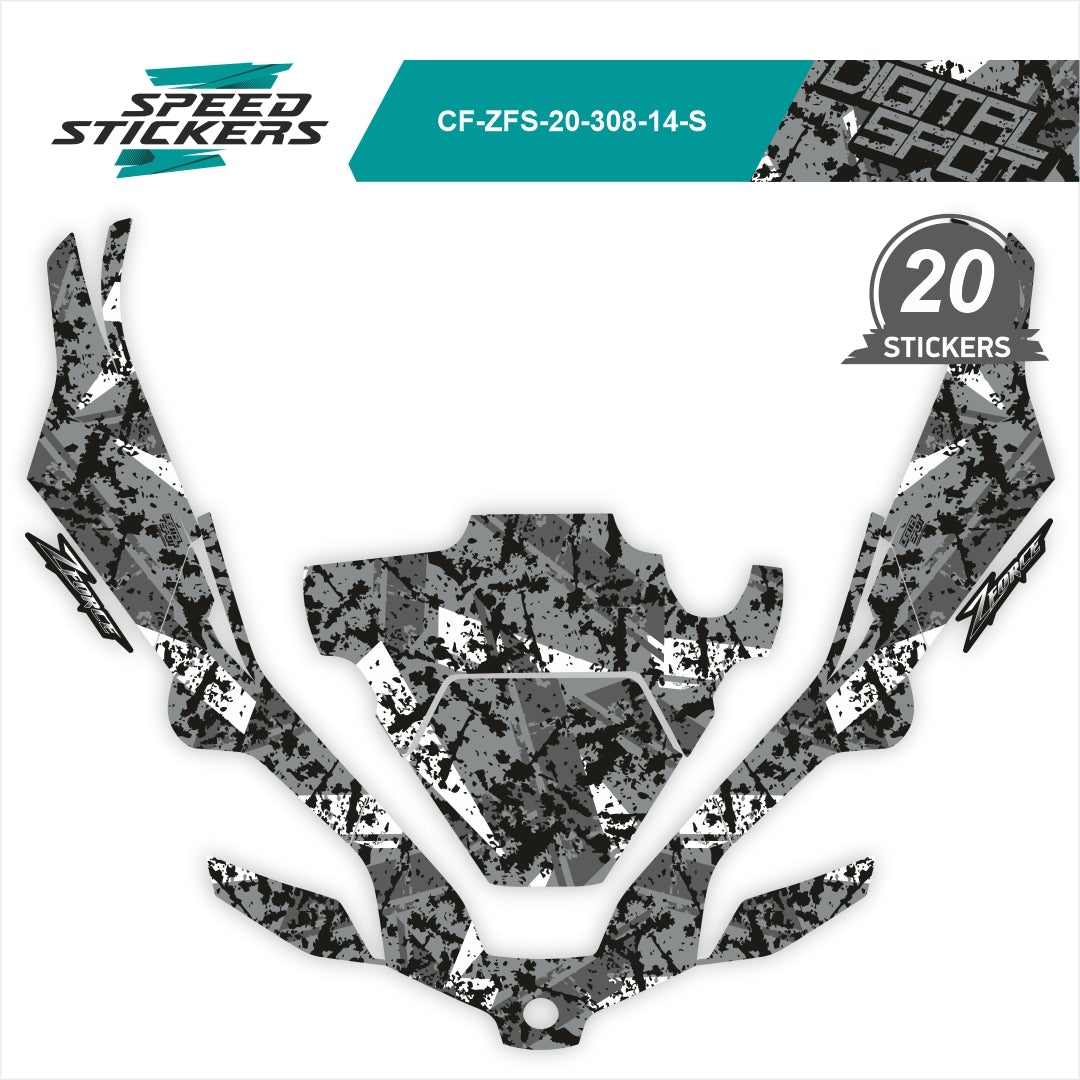CFMOTO ZFORCE SPORT LIPDUKAI DIGITAL SPOT GREY – nuotrauka 2