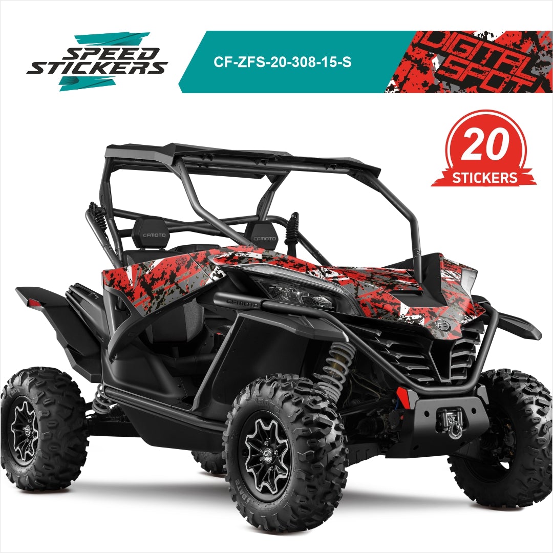 CFMOTO ZFORCE SPORT LIPDUKAI DIGITAL SPOT RED