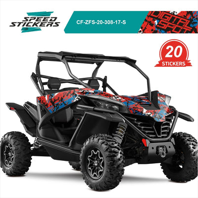 CFMOTO ZFORCE SPORT LIPDUKAI DIGITAL SPOT RED BLUE