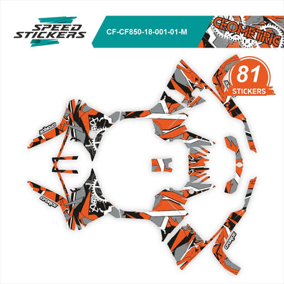 CFMOTO CFORCE LIPDUKAI geometric orange/greywhite – nuotrauka 2