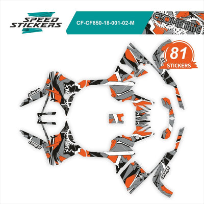 CFMOTO CFORCE LIPDUKAI geometric grey/orange/white – nuotrauka 2