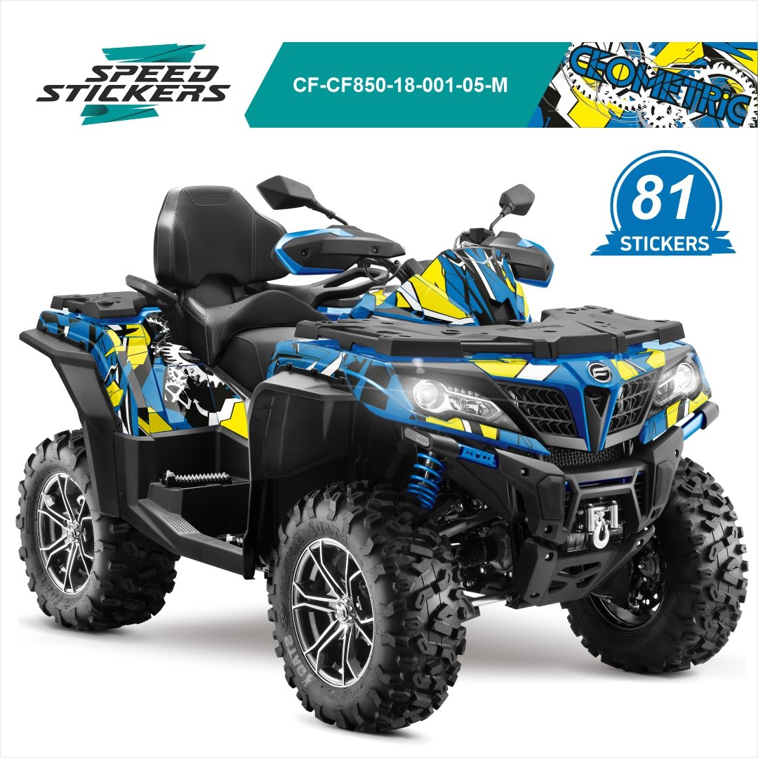 CFMOTO CFORCE LIPDUKAI geometric blue/yellow/black
