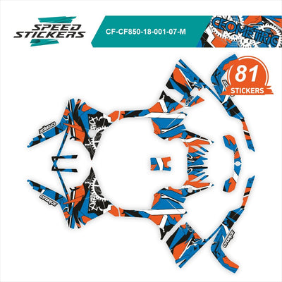 CFMOTO CFORCE LIPDUKAI geometric blue/orange/white – nuotrauka 2