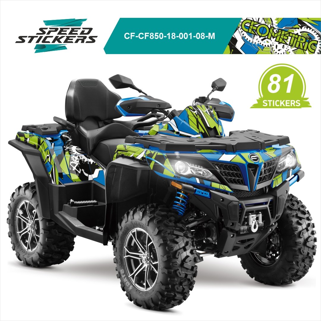CFMOTO CFORCE LIPDUKAI geometric green/blue/white