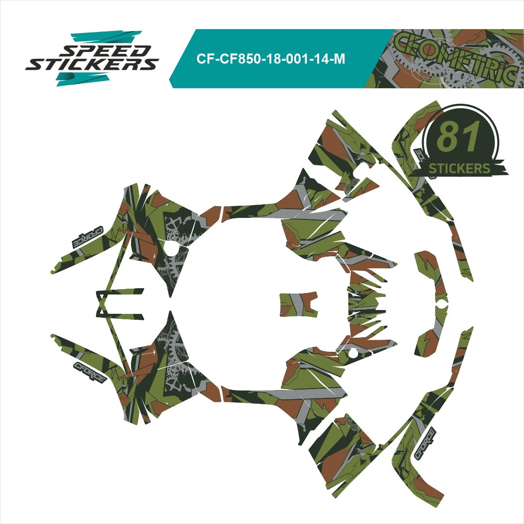 CFMOTO CFORCE LIPDUKAI geometric green/brown/grey – nuotrauka 2