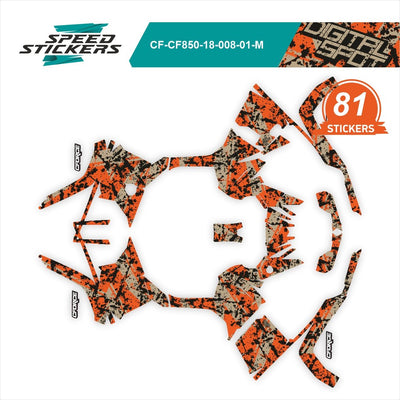 CFMOTO CFORCE LIPDUKAI DIGITAL SPOT DESERT grey/orange/black – nuotrauka 2