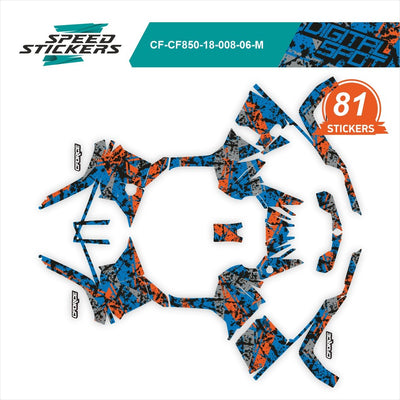 CFMOTO CFORCE LIPDUKAI DIGITAL SPOT DESERT blue/orange/grey – nuotrauka 2
