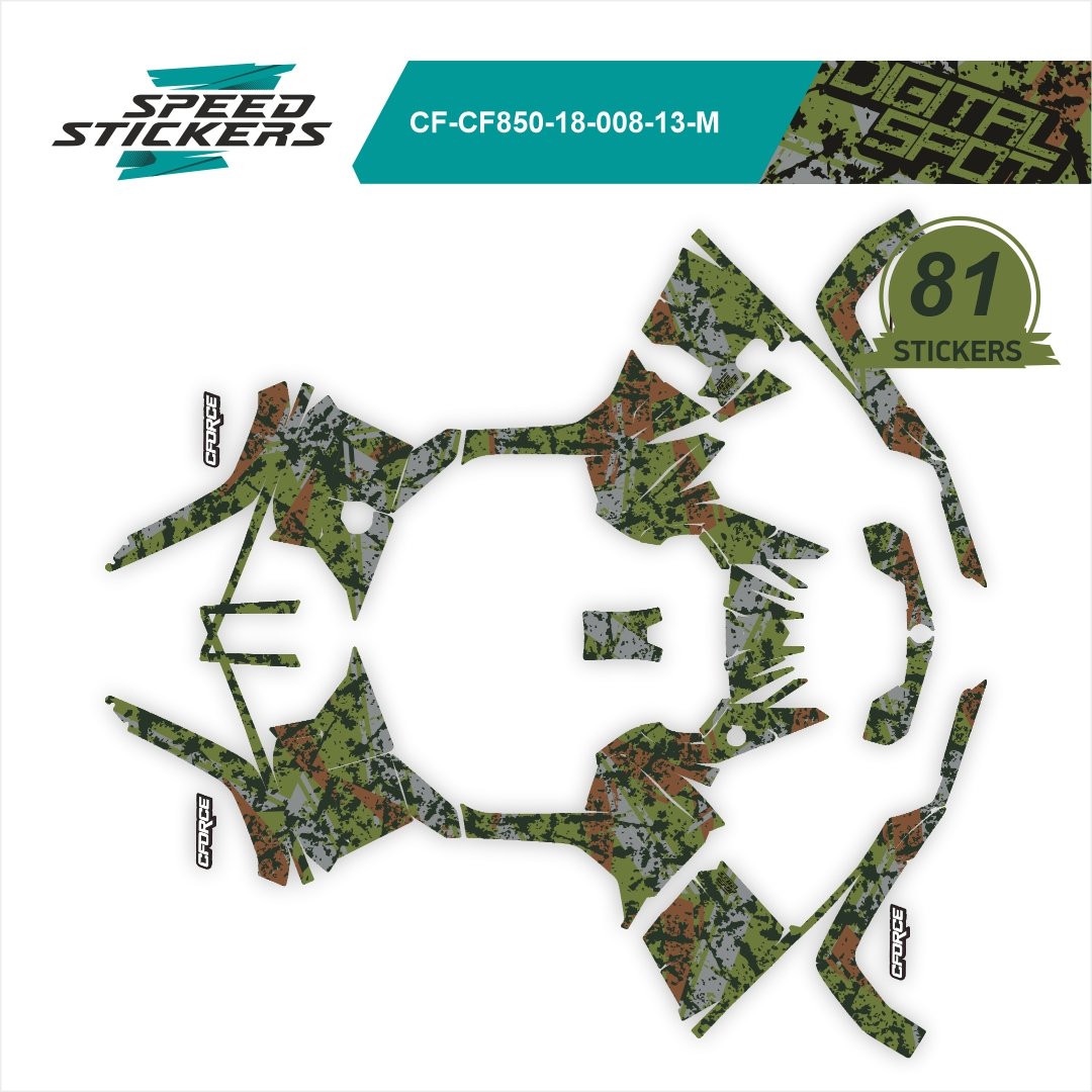 CFMOTO CFORCE LIPDUKAI DIGITAL SPOT green/brown/grey – nuotrauka 2