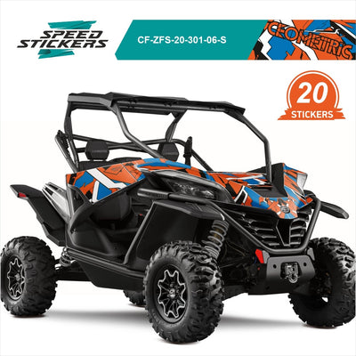 CFMOTO ZFORCE SPORT LIPDUKAI geometric ORANGE BLUE