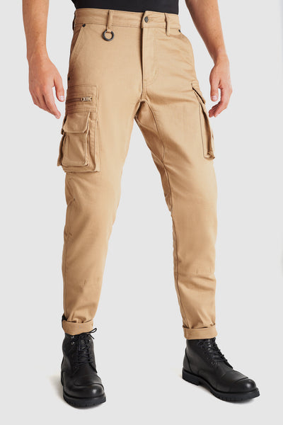 MOTO DŽINSAI VYRIŠKI PANDO MOTO DESERT CARGO BEIGE