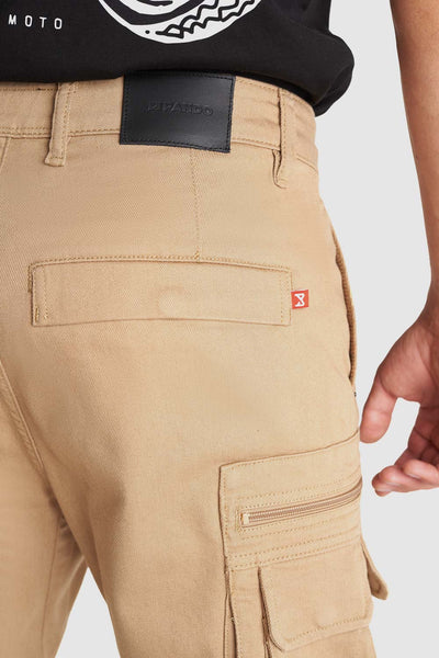 MOTO DŽINSAI VYRIŠKI PANDO MOTO DESERT CARGO BEIGE