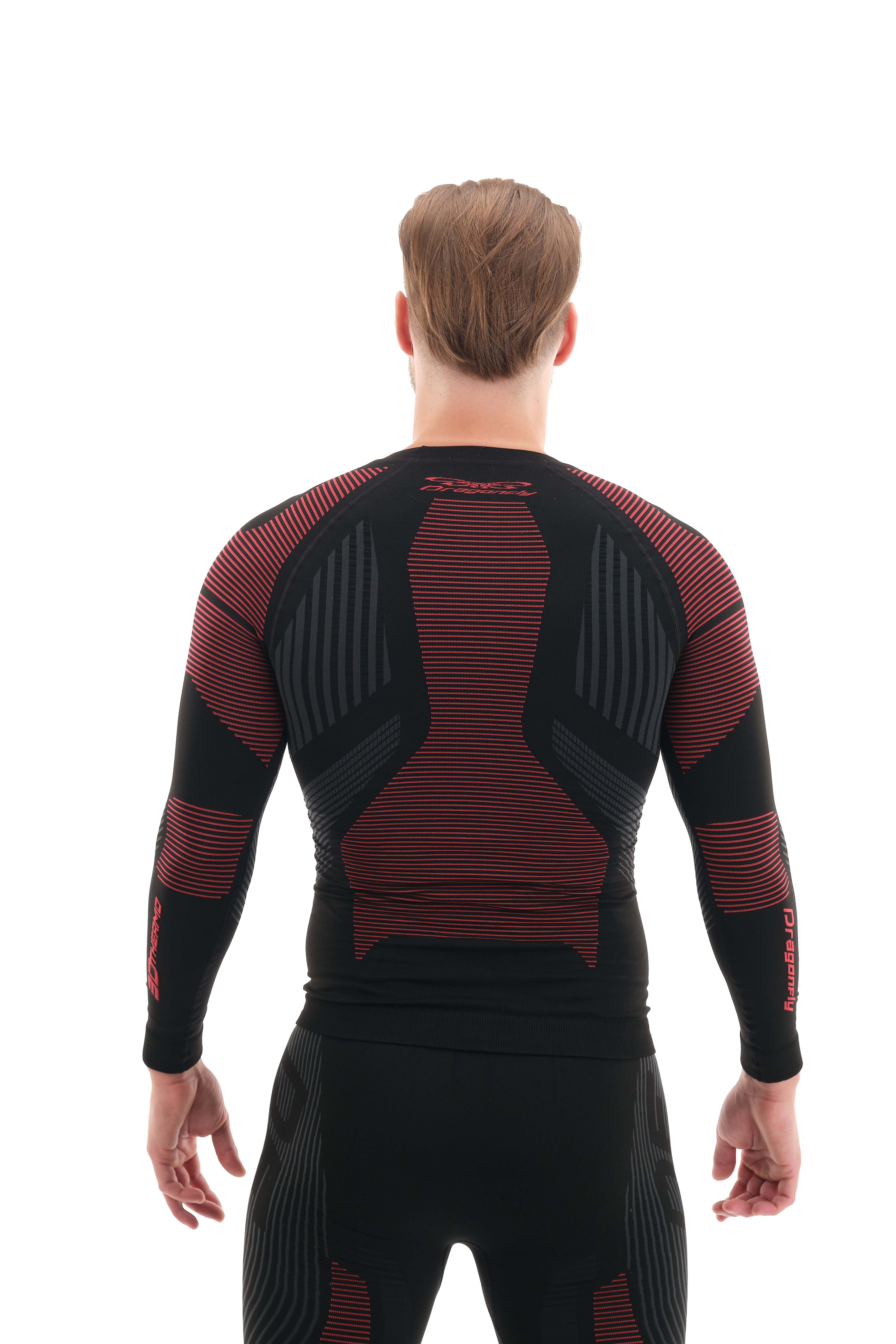 TERMO palaidinė dragonfly 3D RAUDONA UNISEX – nuotrauka 3