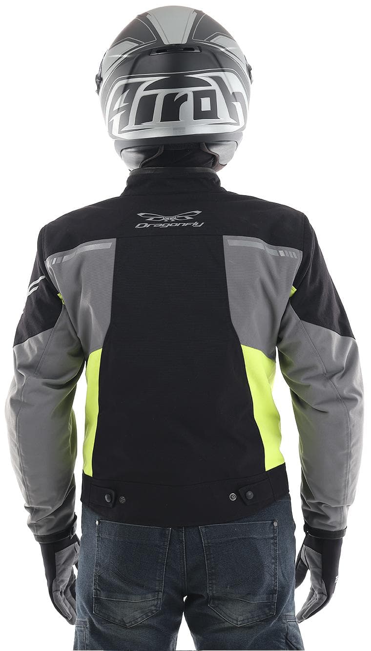 MOTO CITY striukė dragonfly juoda/ GELTONA UNISEX – nuotrauka 4