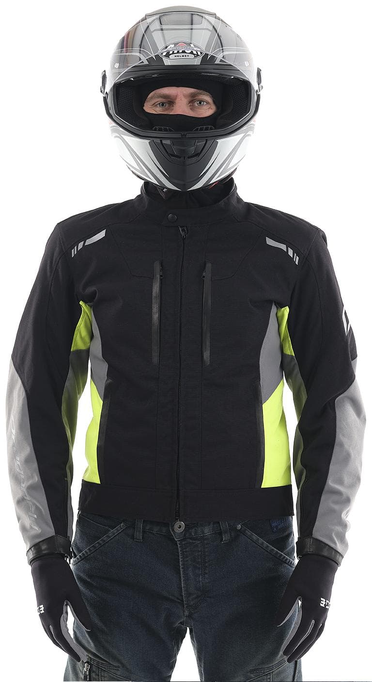 MOTO CITY striukė dragonfly juoda/ GELTONA UNISEX