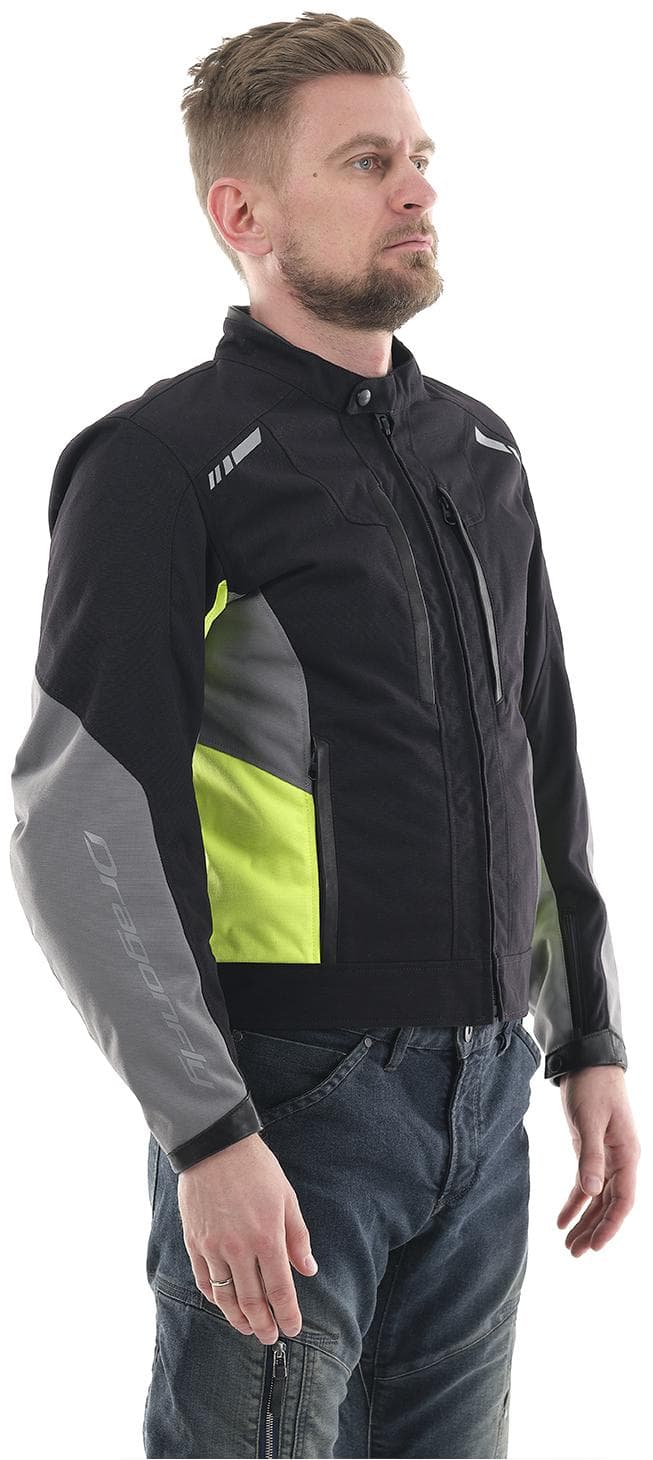 MOTO CITY striukė dragonfly juoda/ GELTONA UNISEX – nuotrauka 6