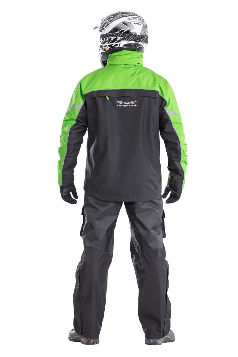 Striukė dragonfly QUAD juoda/ žalia UNISEX – nuotrauka 3