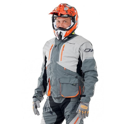 Striukė dragonfly ENDURO FREERIDE pilka/ oranžinė UNISEX – nuotrauka 5