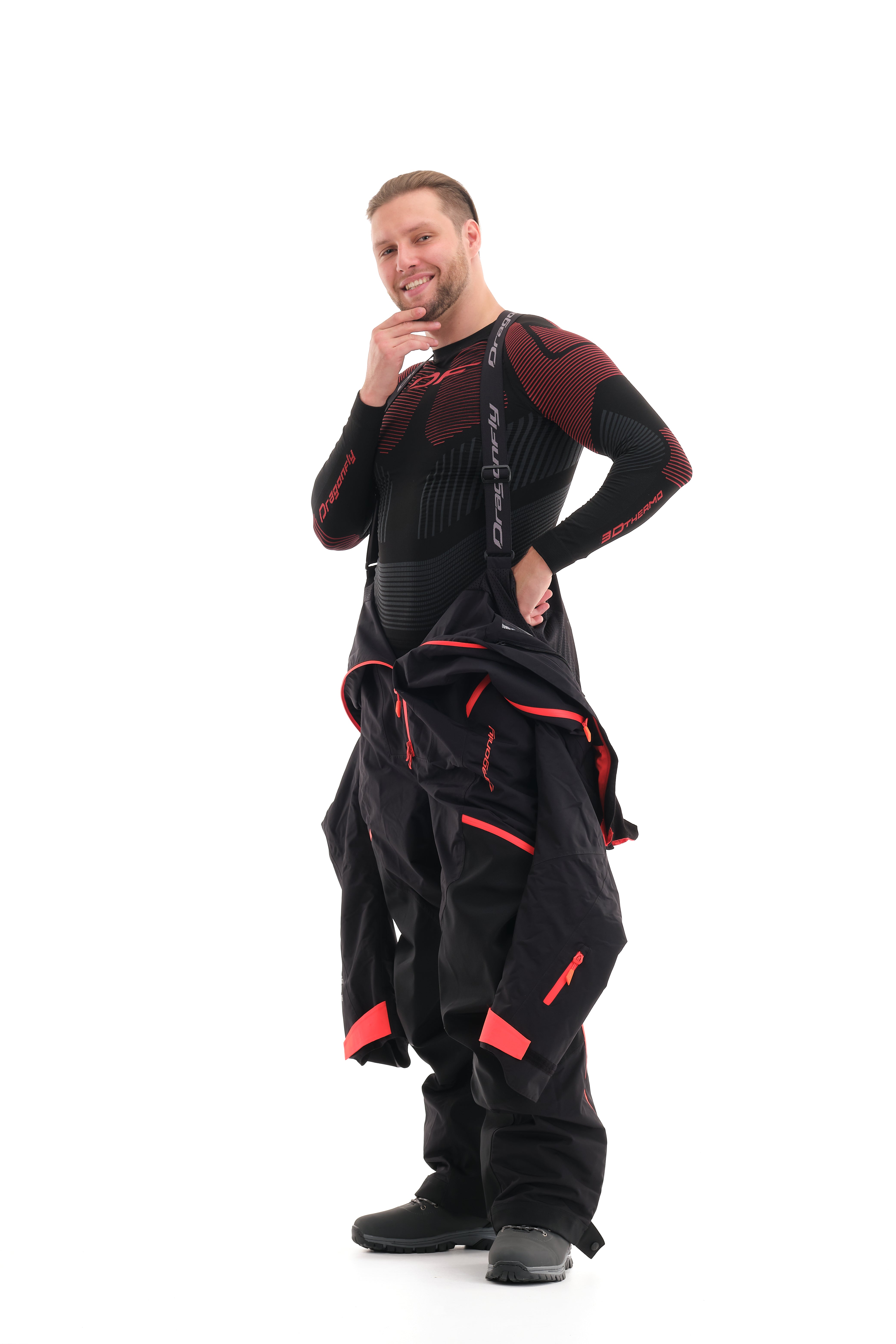 Kombinezonas dragonfly EXTREME 2.0 VYRAMS juodas/ RAUDONAS – nuotrauka 9