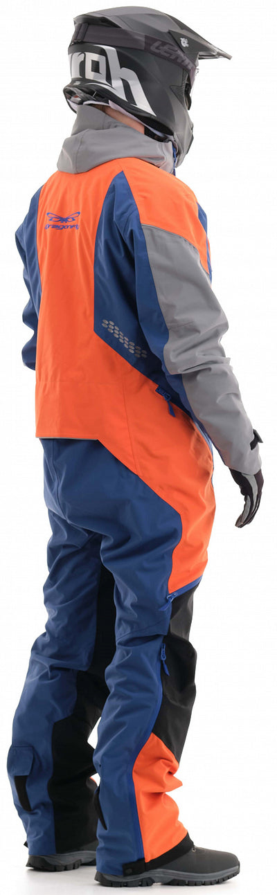 Kombinezonas dragonfly EXTREME 2.0 VYRAMS oranžinis/ RAUDONAS fluo/limoges – nuotrauka 3