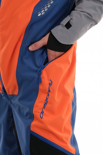 Kombinezonas dragonfly EXTREME 2.0 VYRAMS oranžinis/ RAUDONAS fluo/limoges – nuotrauka 16