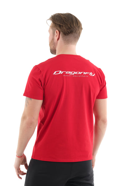 Marškinėliai dragonfly CHAIN RAUDONI – nuotrauka 7
