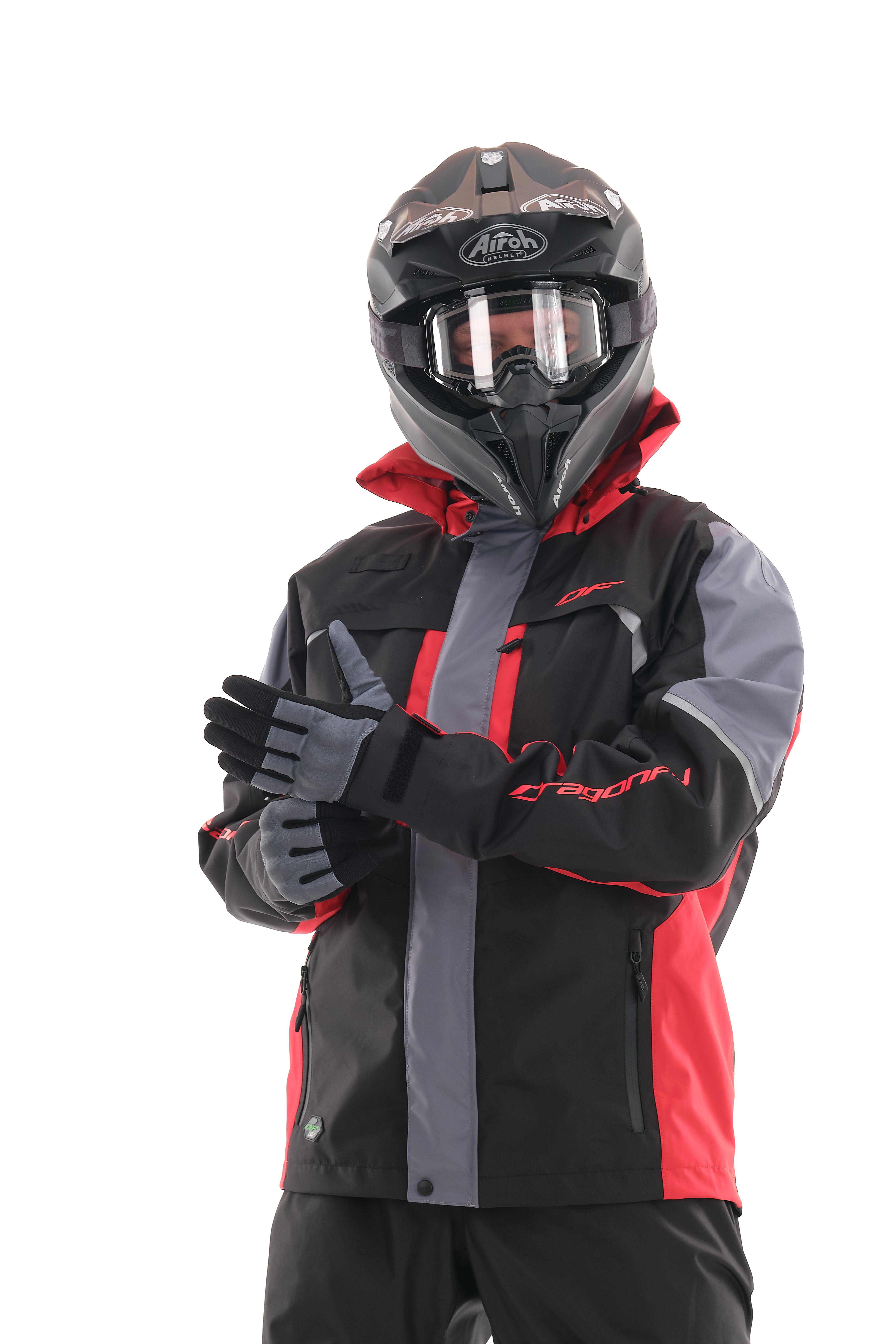 Striukė dragonfly QUAD PRO juoda/ RAUDONA UNISEX – nuotrauka 2