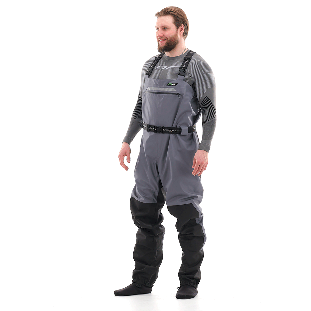 Kelnės dragonfly QUAD PRO pilkos/ JUODOS 2021 UNISEX – nuotrauka 2