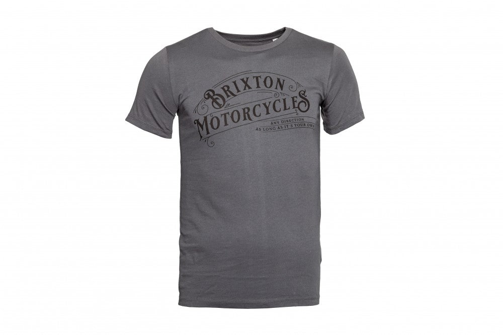 Marškinėliai BRIXTON WESTERN anthracite